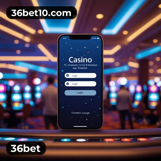 App 36bet para iOS e Android — interface mobile, login biométrico e PIX integrado
